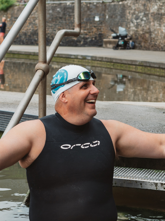 To face adversity. Open water swimming to build resilience