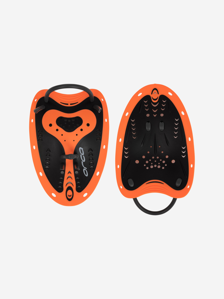 Orca Palas de Natación Flexi Fit Paddles Naranja Alta Visibilidad