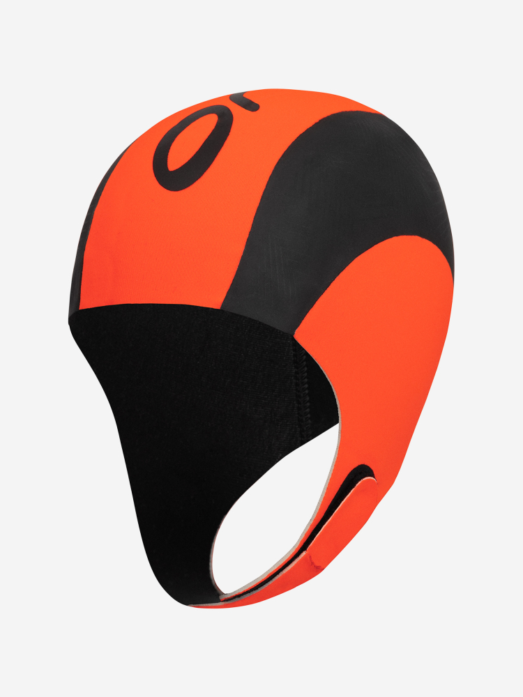 Orca Bonnet Neoprene Swim Cap High Vis Orange
