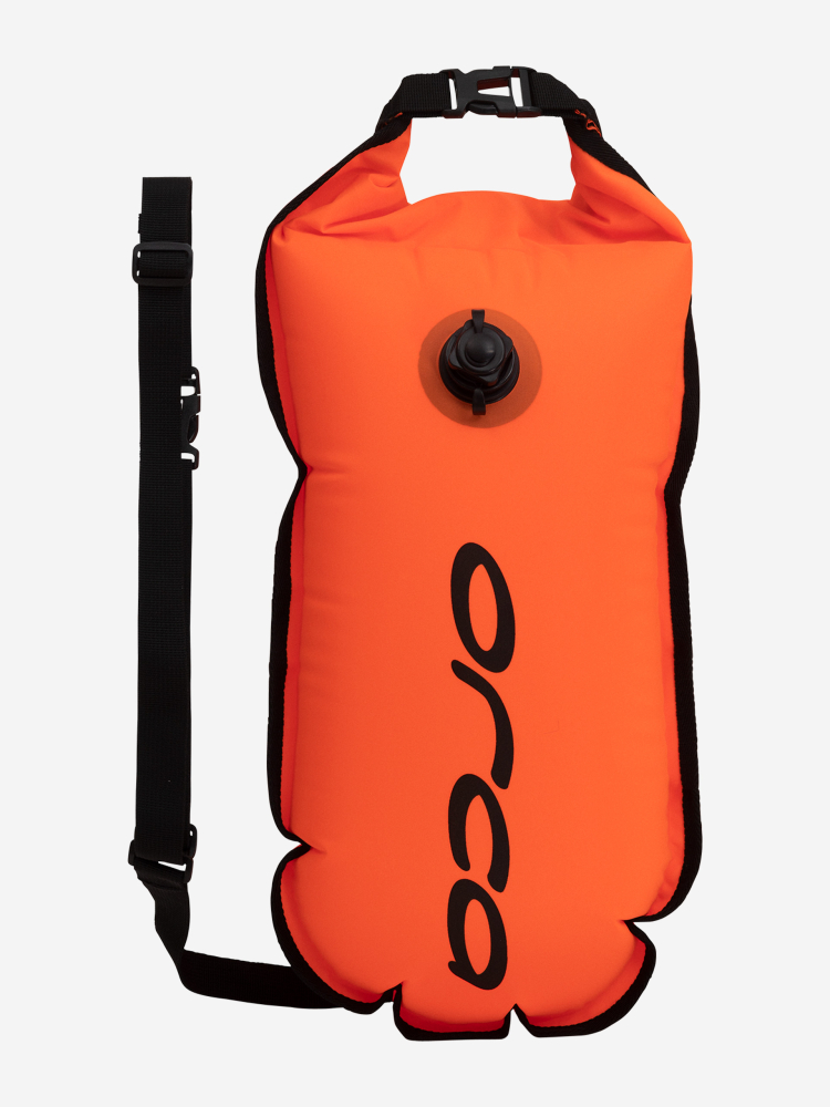 Bouée sécurité nage avec pochette ORCA SAFETY BUOY Pocket pour Swimrun et  nage en eau libre - Les4Nages