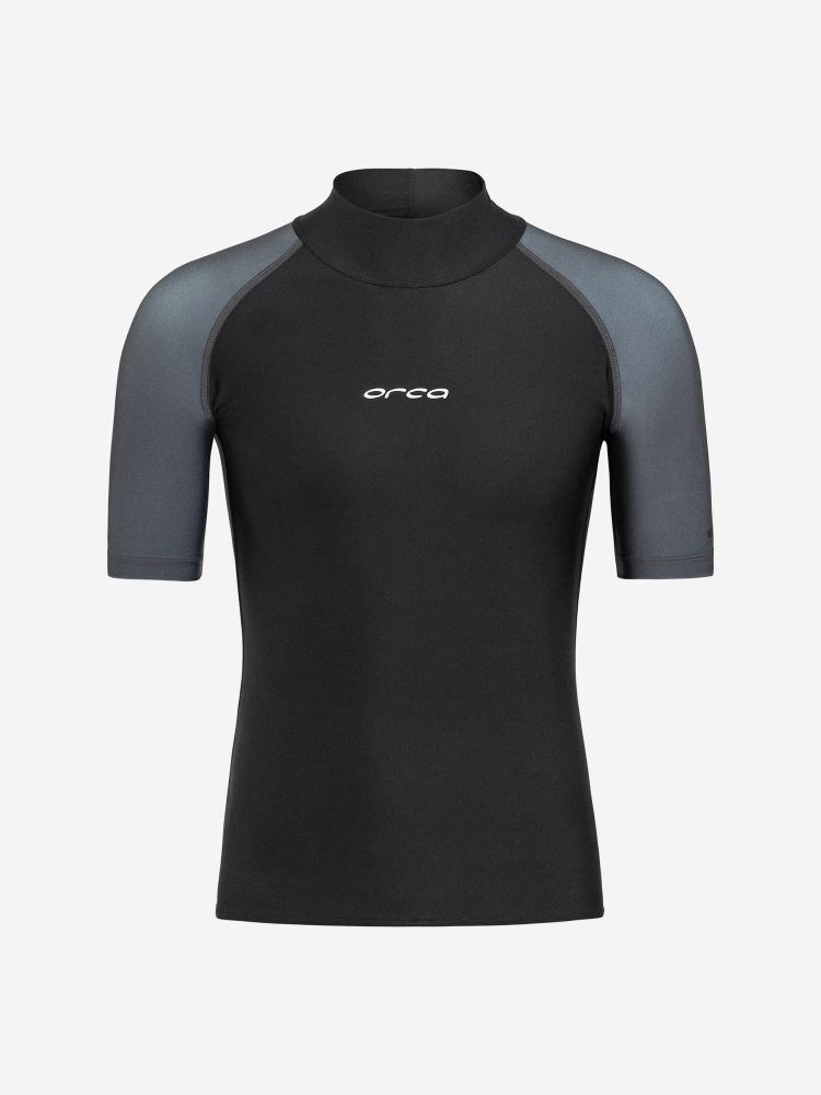 Orca Noir T-shirt de Surf Bossa Rash Vest Homme Noir
