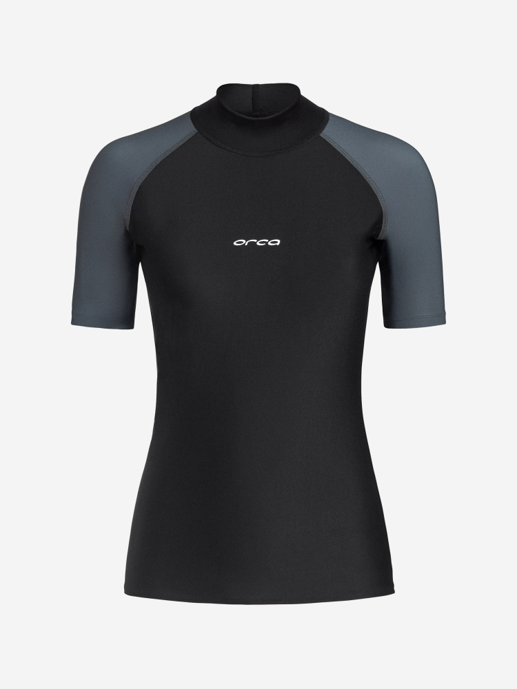 Orca Noir T-shirt de Surf Bossa Rash Vest Femme Noir