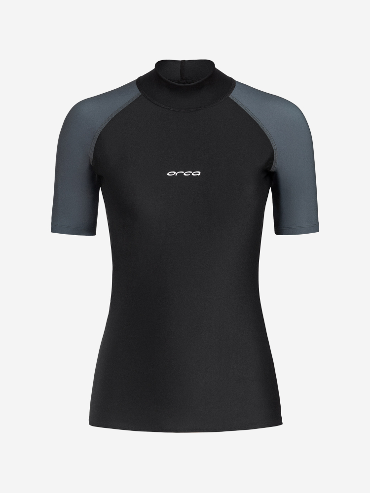 Camiseta de Surf Negra Bossa Rash Vest Mujer
