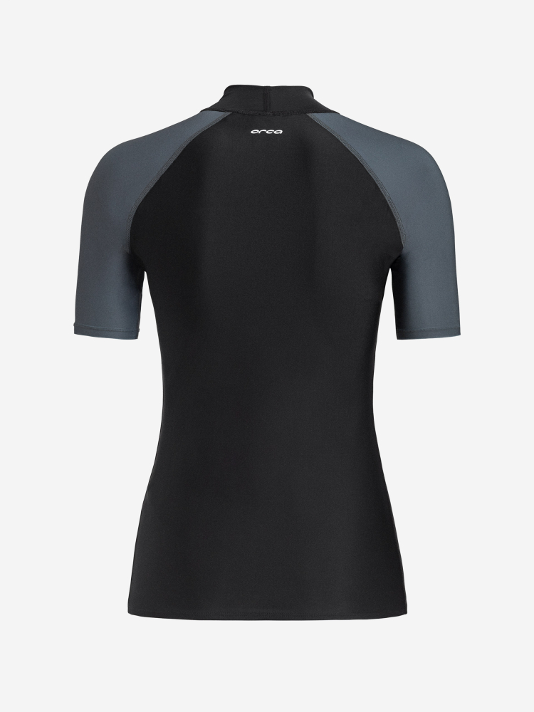 Orca Noir T-shirt de Surf Bossa Rash Vest Femme Noir