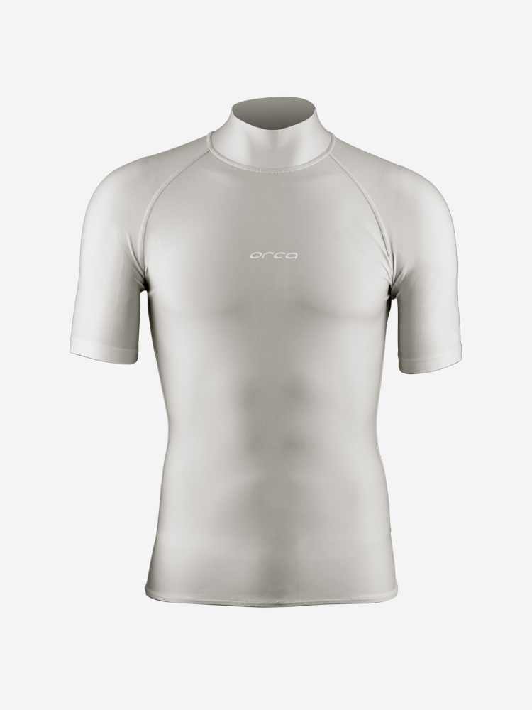 Orca T-shirt de Surf Bossa Rash Vest Homme Silver