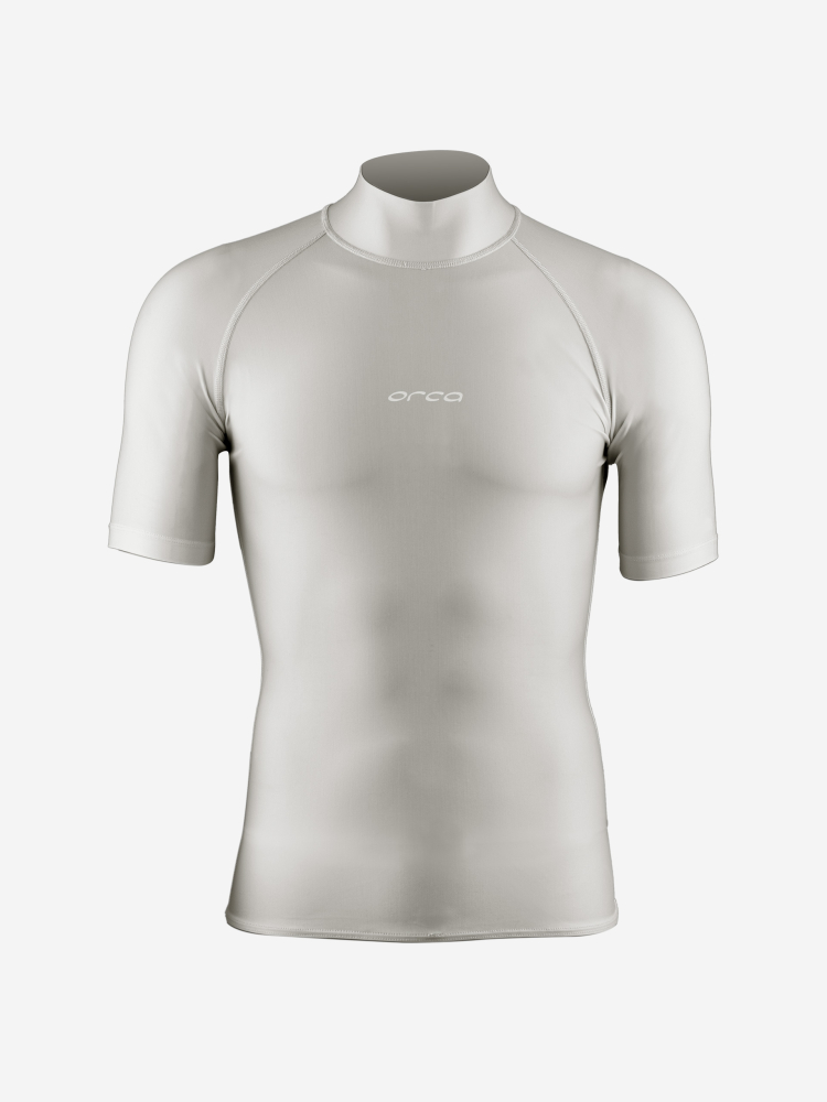 Orca Bossa Rash Vest Men Surf T-Shirt Silver