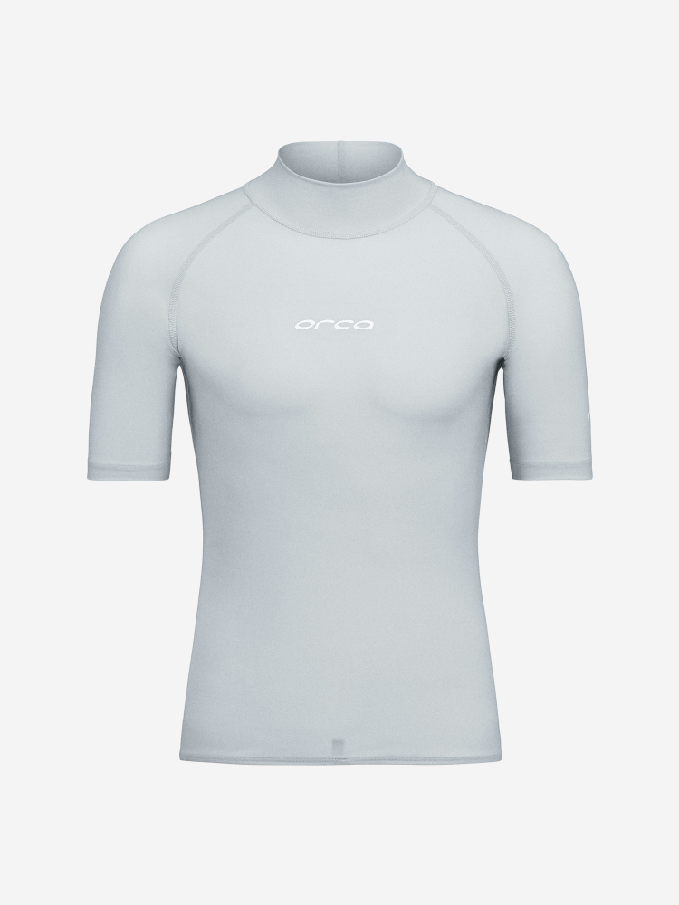 Orca T-shirt de Surf Bossa Rash Vest Homme Silver