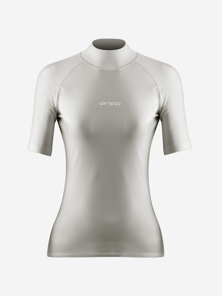 Orca Camiseta de Surf Bossa Rash Vest Mujer Plata