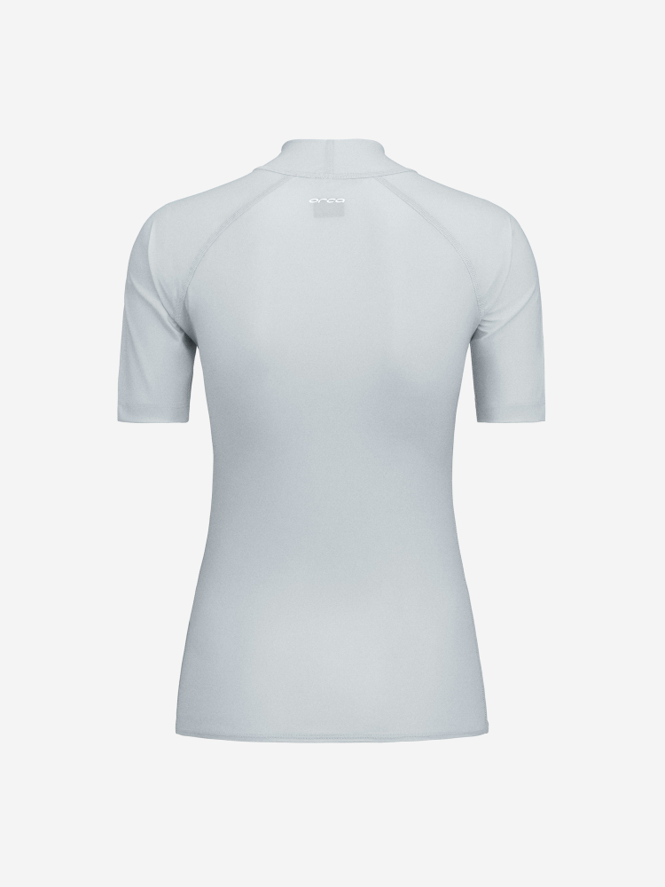 Orca T-shirt de Surf Bossa Rash Vest Femme Silver