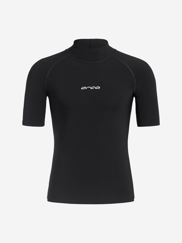 Orca T-shirt de Surf Manche Courte Tango Rash Vest Homme Noir