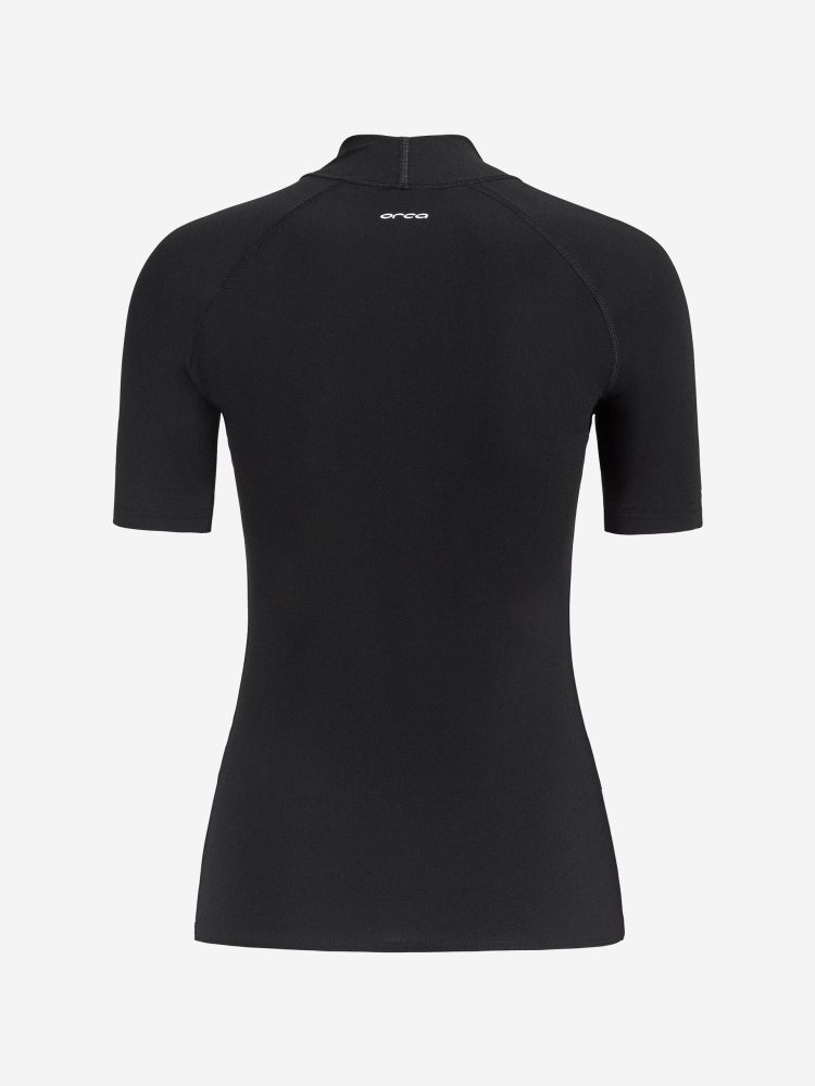 Orca Camiseta de Surf Manga Corta Tango Rash Vest Mujer Negro