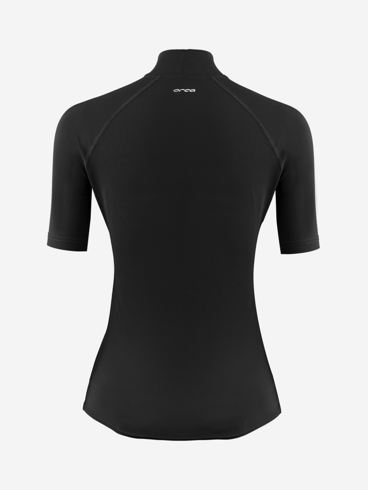 Orca Camiseta de Surf Manga Corta Tango Rash Vest Mujer Negro