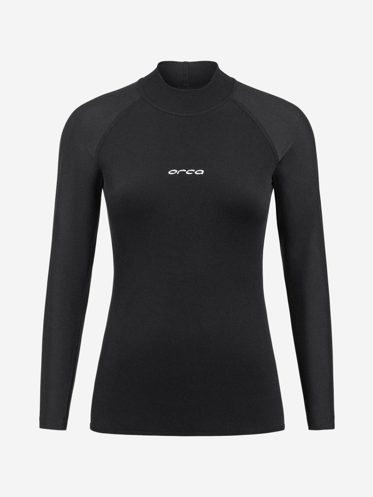 Orca Tango Rash Vest Women Thermal Surf T-Shirt Black