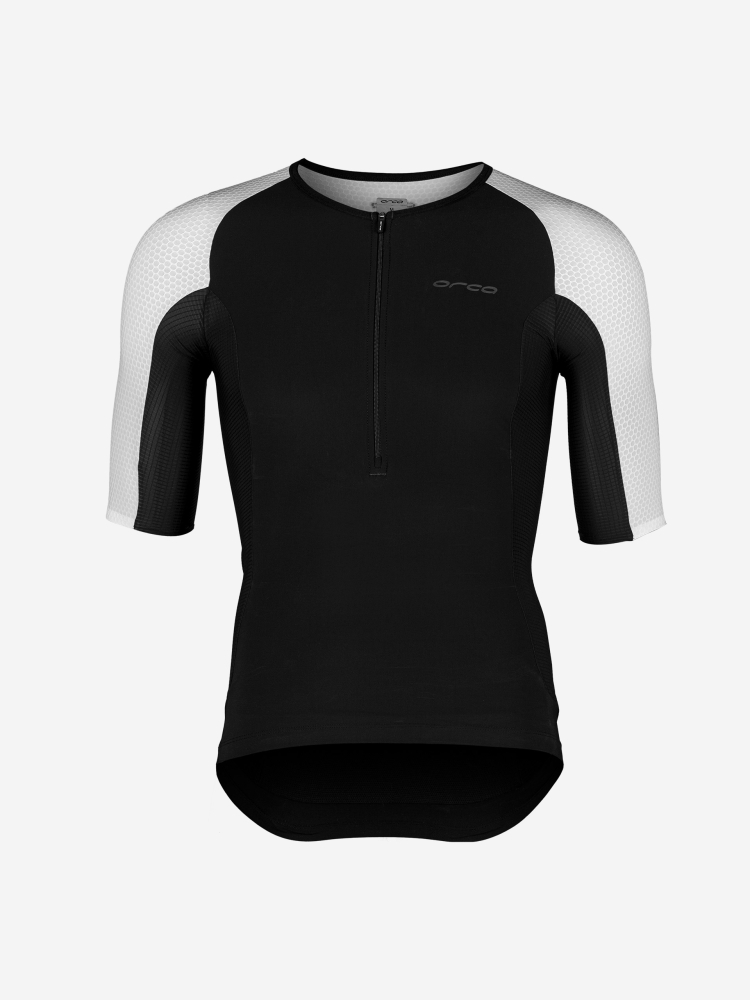 Orca Combinaison de Triathlon Athlex Sleeved Tri Top Homme Blanc