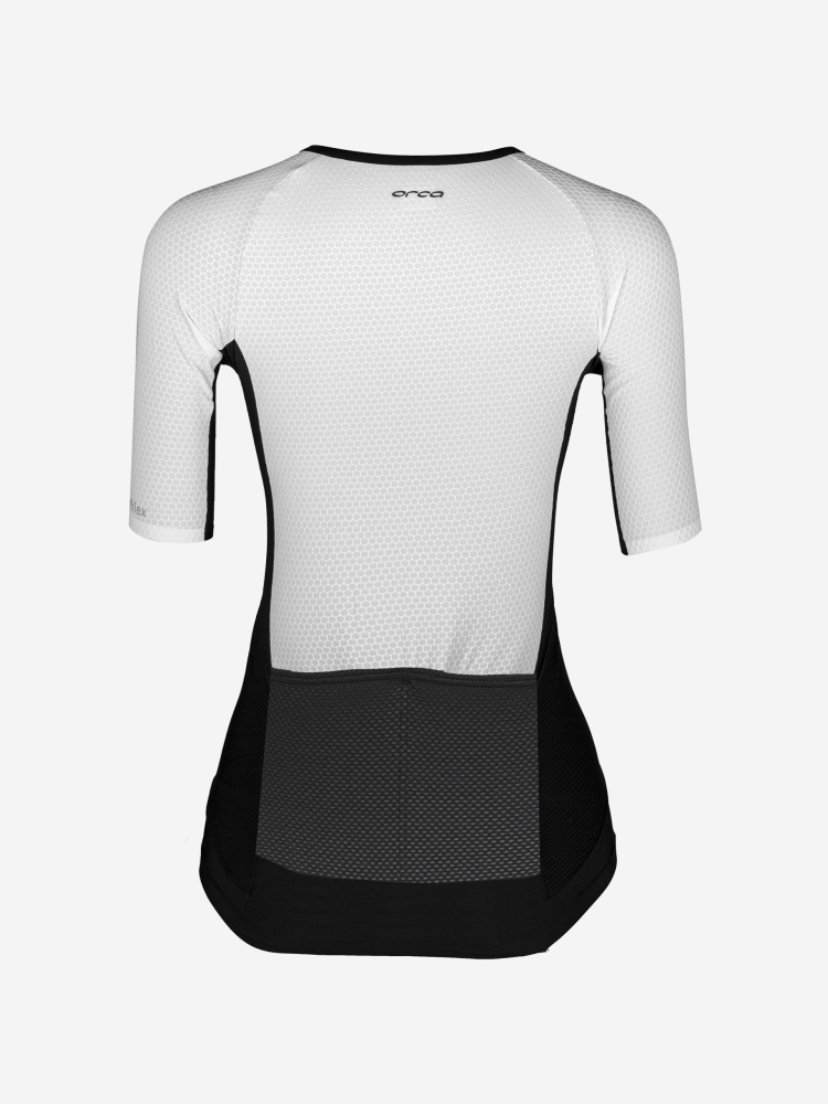 Orca Athlex Sleeved Tri Top Frauen Trisuit Weiss