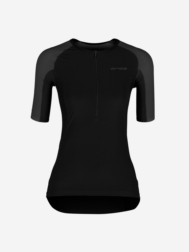 Orca Combinaison de Triathlon Athlex Sleeved Tri Top Femme Silver