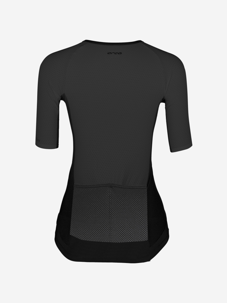 Orca Combinaison de Triathlon Athlex Sleeved Tri Top Femme Silver