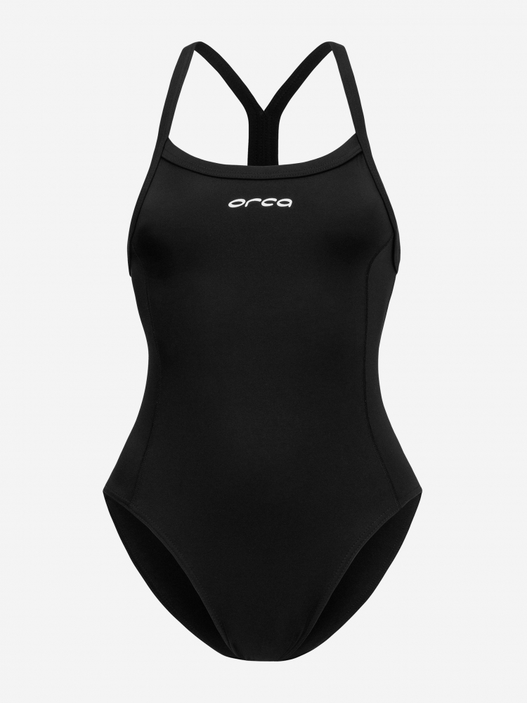 Orca Core One Piece Thin Strap Women Swimsuit Black