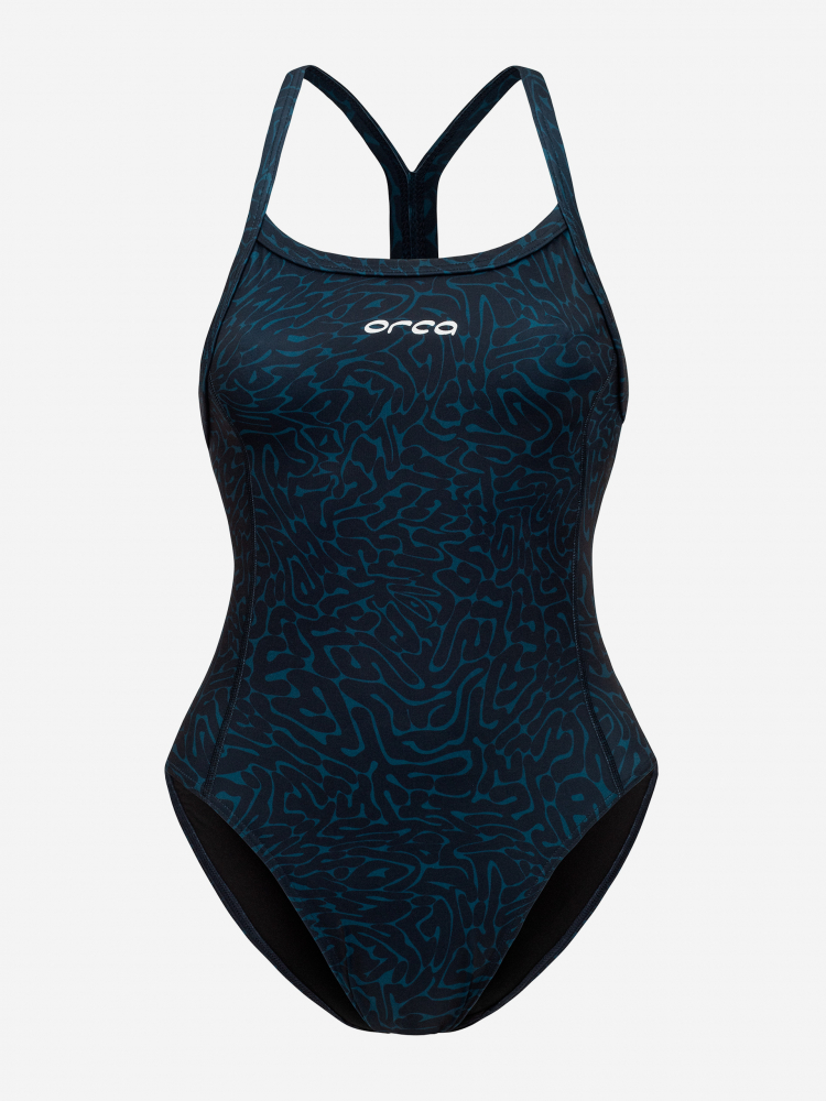 Orca Core One Piece Thin Strap Women Swimsuit Dark blue diploria