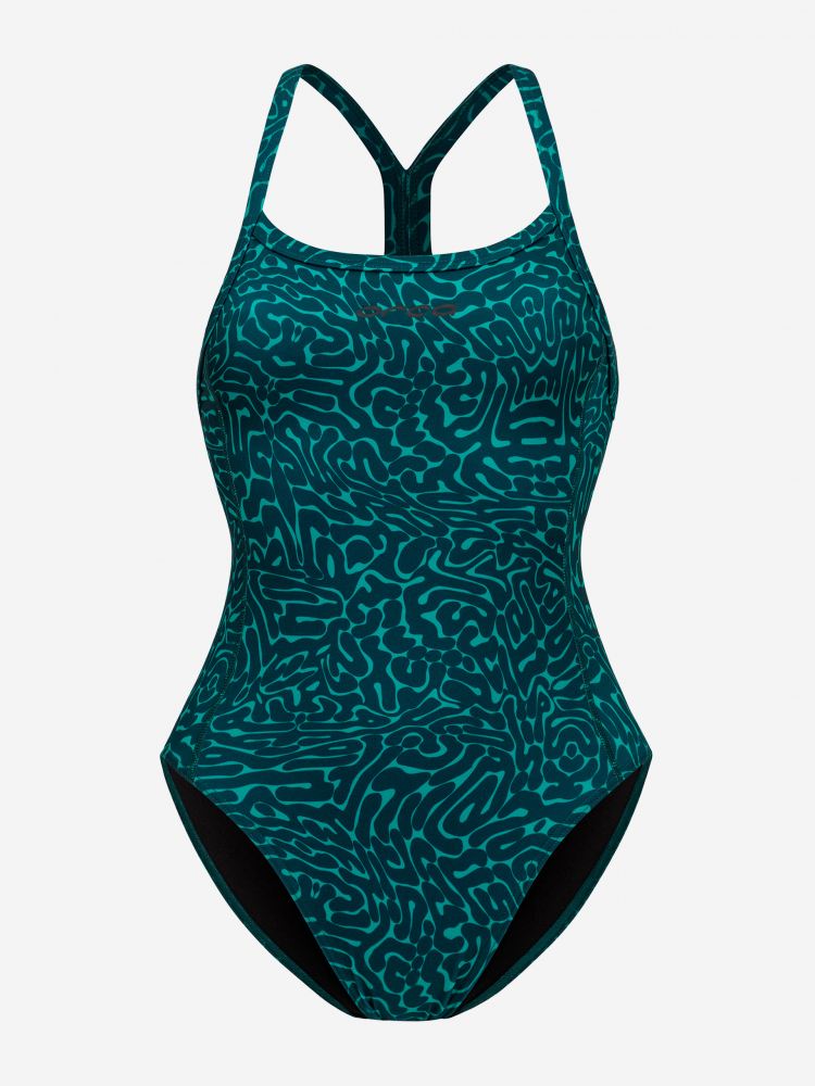 Orca Core One Piece Thin Strap Women Swimsuit Green diploria