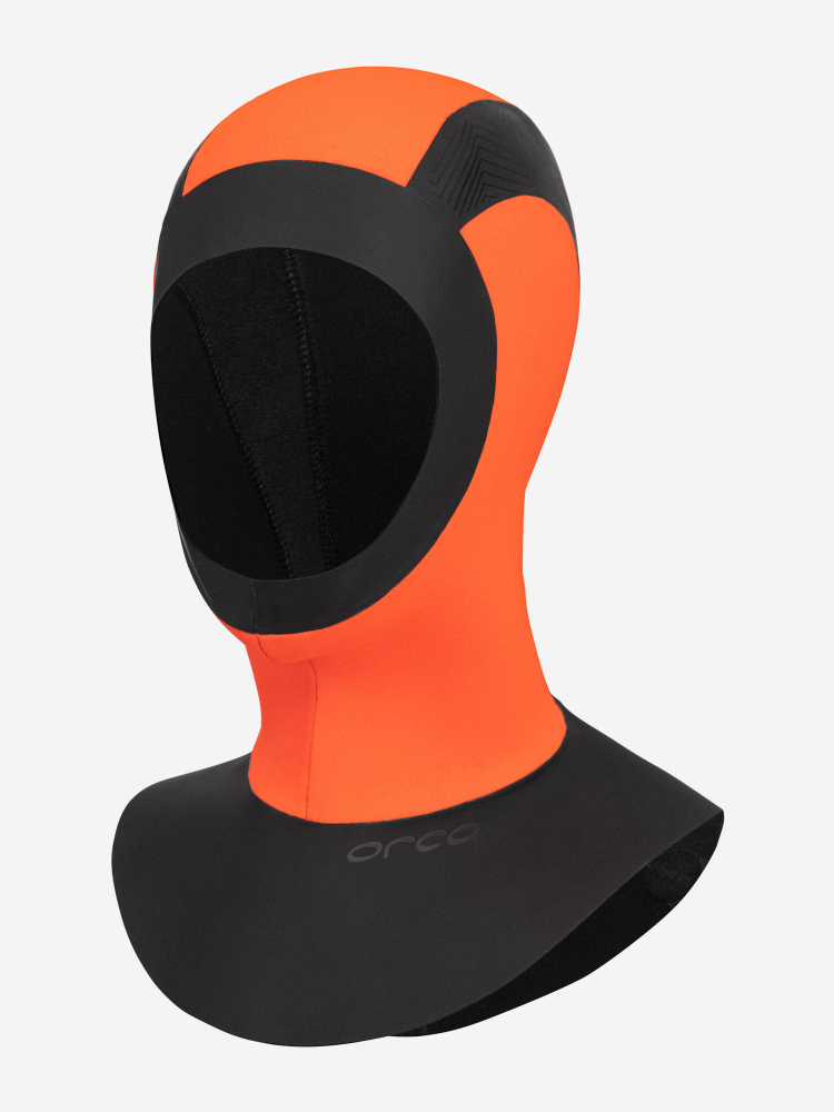 Bonnet De Natation Néoprène ORCA Hi-Vis Orange - Épaisseur 2,5mm, Réglage Velcro - Pour Eau Libre, Visibilité Et Chaleur