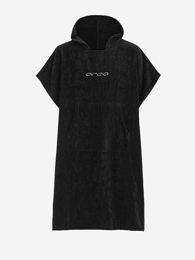 Orca Accesorio Cotton Poncho Negro