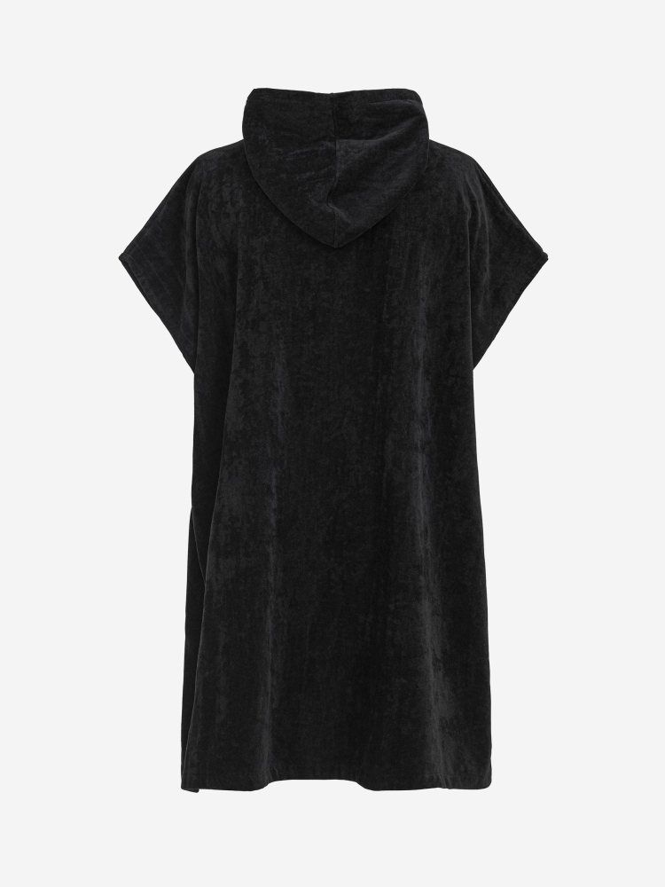 Orca Accesorio Cotton Poncho Negro