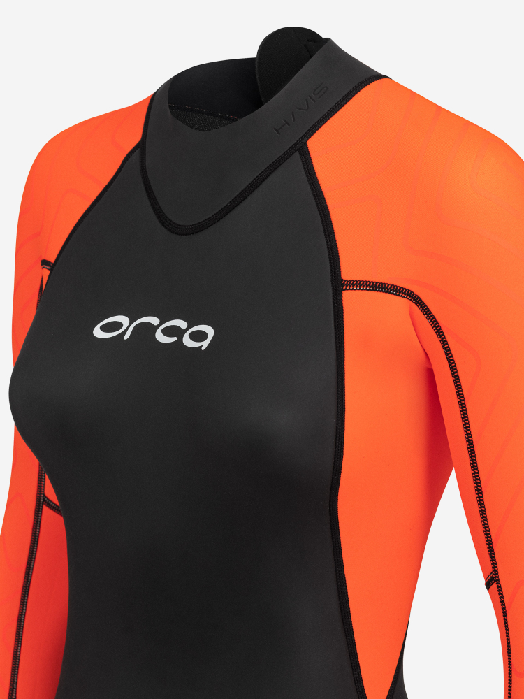 Orca Neopreno De Aguas Abiertas Vitalis Hi-Vis Mujer Negro